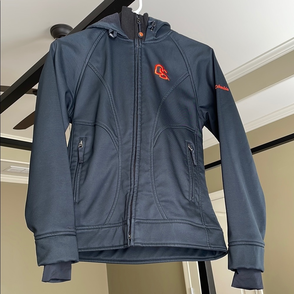 Columbia OSU Black Raincoat Waterproof Performance Jacket
